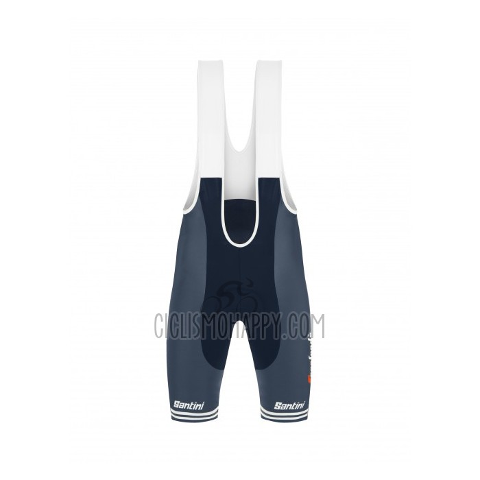 Trek Segafredo Cycling Jersey Bib Short 2021 Short Sleeve Yellow Deep Blue